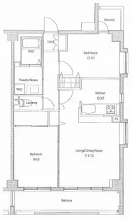 SOCIETY KAKINOKIZAKA ANNEX【1階】の間取り