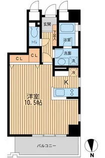 芝公園アパートメント【2階】の間取り