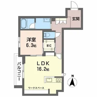 シャーメゾンリアンI【3階】の間取り