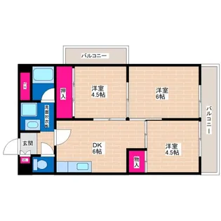 日宝メゾン・ド・ショウ【3階】の間取り