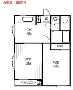 深川アネックス【3階】の間取り