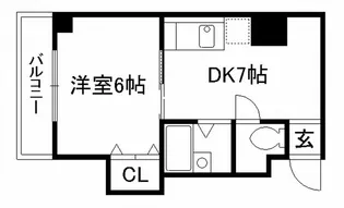 ルミナス錦【5階】の間取り