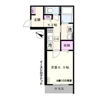 EAST6 A棟【3階】の間取り