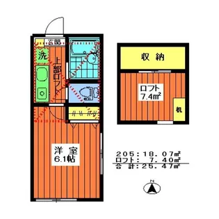 代沢八景舎【2階】の間取り