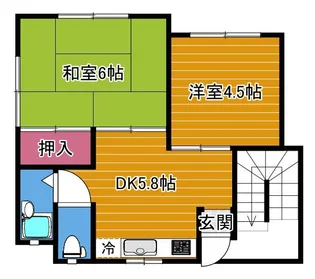 ハイツJ&M【2階】の間取り