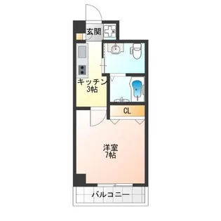 ラ ヴィラ阿倍野【3階】の間取り