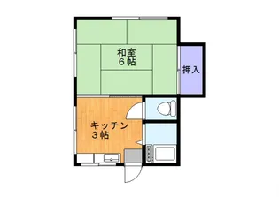 山秀コーポ【2階】の間取り