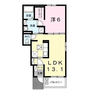 サウンドヒルズ 栄【1階】の間取り