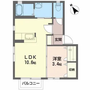 シャルム【2階】の間取り