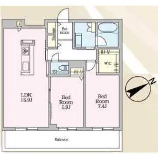 ジュエルコート【1階】の間取り