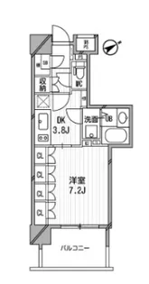 ライオンズシティ白金高輪【7階】の間取り