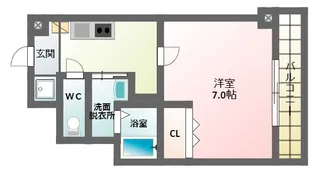 ラフォンテ中野【6階】の間取り