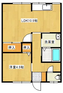 アイビス堀之内南【1階】の間取り