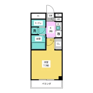 一番館ロイヤルヒルズ【2階】の間取り