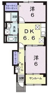 メゾン エスポワール【1階】の間取り
