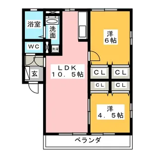フォルジャトーレ神山【2階】の間取り