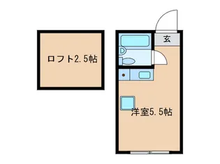 キングスガ-デン神楽坂【1階】の間取り