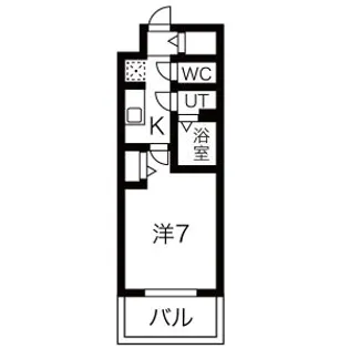 ファステートNAMBA華月【11階】の間取り