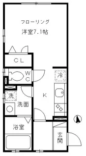 SKY TERRACE NISHIAZABU【2階】の間取り