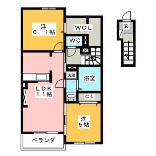 Ivy【2階】の間取り