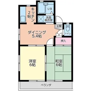 ドエル陽光台【2階】の間取り