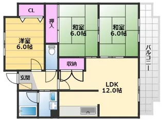 キッツスクエア【1階】の間取り