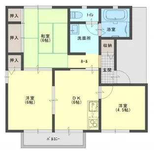 エクセレンス久保【2階】の間取り