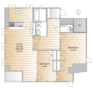 第2栄晃ビル【5階】の間取り