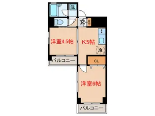 エステ-ト・イイムラ【5階】の間取り