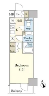 デュオステージ蒲田【4階】の間取り