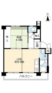 UR白鷺【5階】の間取り