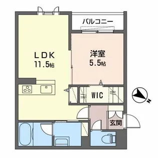 メゾンシュシュ【2階】の間取り