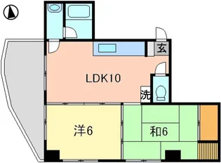 リバーサイド杉岡【2階】の間取り