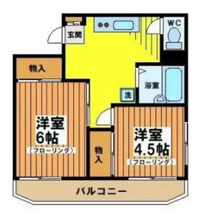 三澤ビル【4階】の間取り