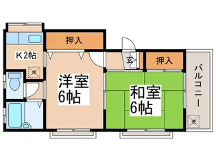 ブランド-ル.K【2階】の間取り