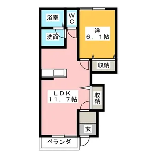 フォレスト【1階】の間取り