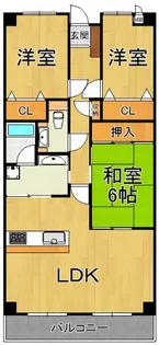 サンテ東甲子園【2階】の間取り