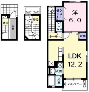 グランディール富里I【3階】の間取り