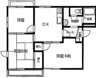 ドエルエスポアールA棟【2階】の間取り
