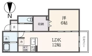 フォレスター国分寺【1階】の間取り
