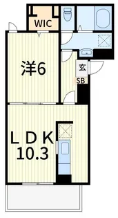 レジデンス KIZU【1階】の間取り