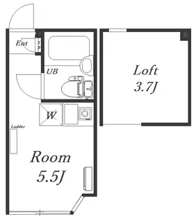 ユナイト平間エルミタージュの杜【1階】の間取り