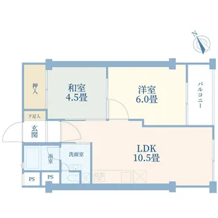 浦和コーポラス【5階】の間取り