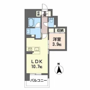 スイーツメゾンNAGOYA【11階】の間取り