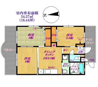 ウィルコートM【4階】の間取り