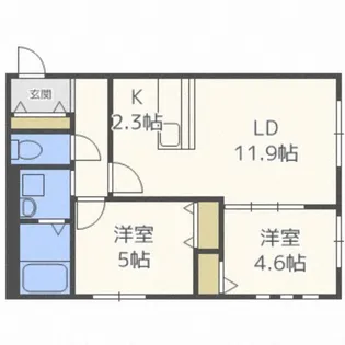 アルタイル2nd【2階】の間取り
