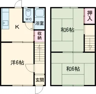 鶴乃苑Bの間取り