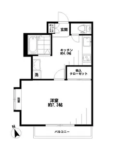 Monte Rosa 大久保ビル【6階】の間取り