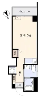 ヴィラ鶴見町14【6階】の間取り