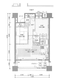 レジデンス熊谷【7階】の間取り
